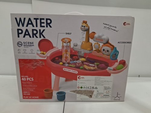 40pc CUTE STONE Play Sink with Running Water, Kitchen Sink Toys - multicoloured image 4