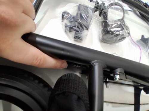 Rollisroll Foldable Rollator Walker for Seniors with Seat and all terrain rubber wheels - 350LB MAX - 39.5" - black (model: A42031W8) image 7