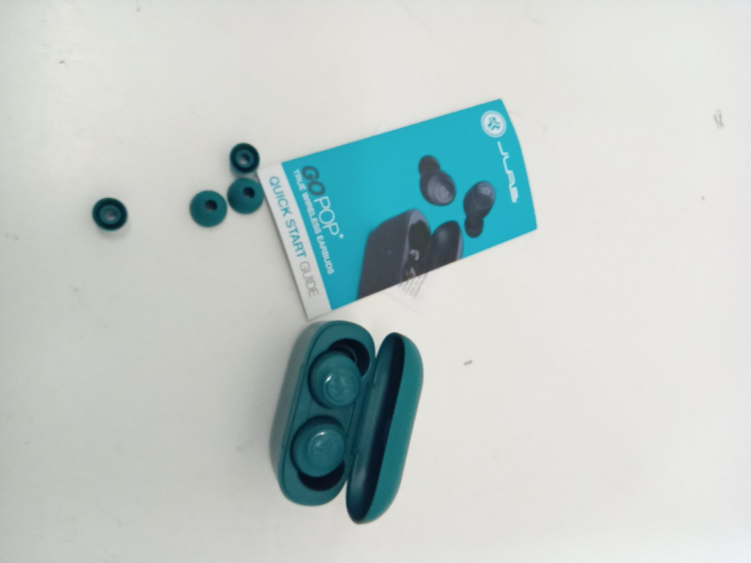 jlab gopop+ true BLUETOOTH wireless earbuds with charging case - 35+ hours playtime - teal (model: EBGAIRPOPRTEL124) image 3