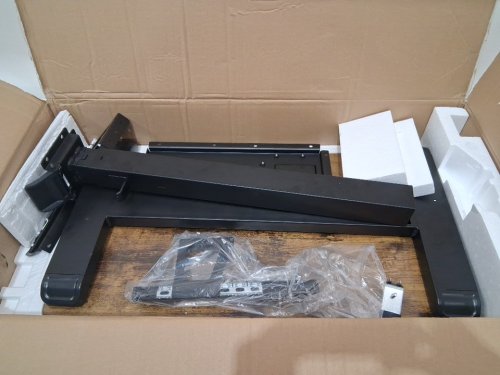 fydeamer over the bed table with caster wheels - 29" - 43" x 28" - wood/black (model: mybt00704wr) image 4