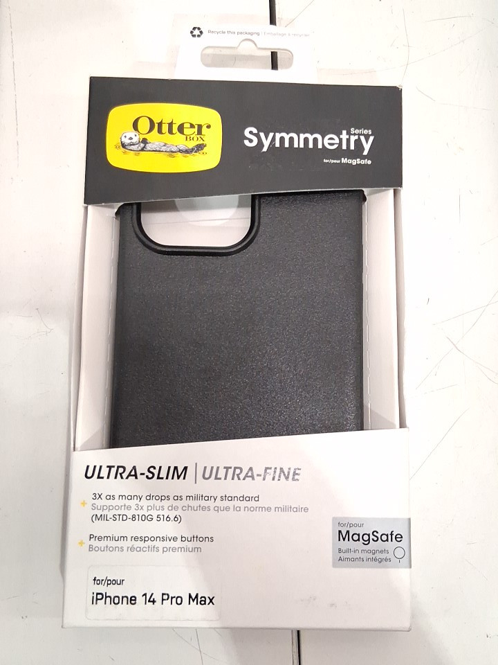 OtterBox Symmetry Series Ultra-Sleek MAGSAFE Case for iPhone 14 PRO MAX - Black (MODEL: 77-89070) image 2