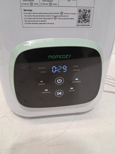 MOMCOZY KLEANPAL PRO BABY BOTTLE WASHER, STERILIZER & DRYER COMBO - HOLDS 4 BOTTLES - GREEN/WHITE (MODEL:BS03) image 9