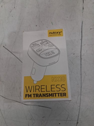 nulaxy vehicle wireless bluetooth fm transmitter- black (model:nx10) image 2