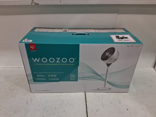Woozoo 360° Pedestal 12-SPEED Air Circulator - ADJUSTABLE HEIGHT 21" TO 40" - WHITE (Model: STF-360DC/1747373) image 2