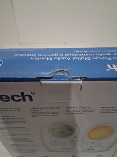 VTECH ENHANCED RANGE DIGITAL AUDIO BABY MONITOR, NIGHTLIGHT - WHITE (MODEL: DM1211) image 4