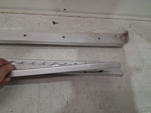 Truck Bed Rail System with L-Track Single Stud O-Ring Fittings - 48" - silver image 4