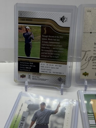 4 ASSTD TIGER WOODS GOLF CARDS image 4