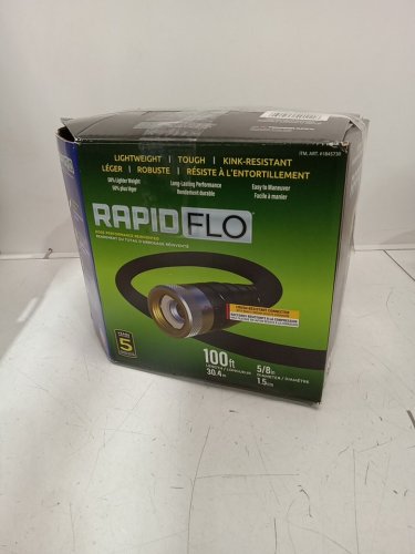 Rapid Flo Compact Kink resistant Garden Hose - 100FT - BLACK (model: 1845730) image 2