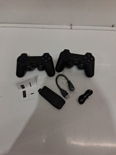 2pk 4K GAMING CONSOLE EMULATOR WITH PS2-STYLE 2.4G WIRELESS CONTROLLERS - BLACK image 3