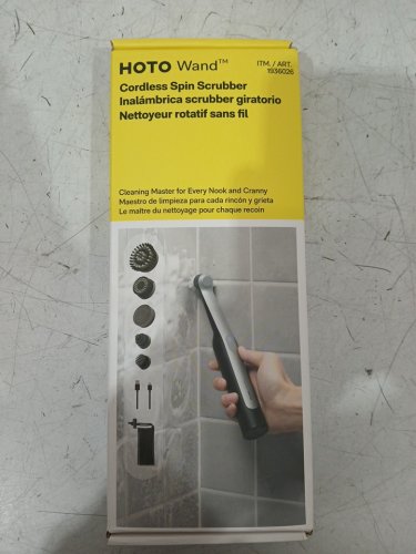 HOTO WAND Electric Spin Scrubber, Rechargeable Grout Cleaner Scrub Brush with Replaceable Heads (MODEL: 1936026) image 2