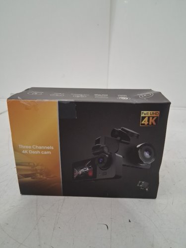 THREE CHANNELS 4K UHD Dash Camera WITH 32GB SD CARD - 2" HD DISPLAY - 5V 1.5AMP - BLACK (MODEL: Y15) image 2