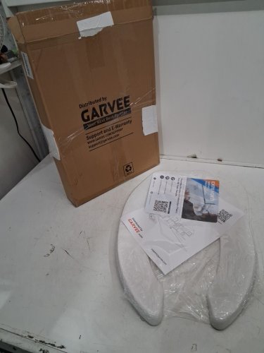 Garvee Durable Polypropylene Toilet Seat Cover - 19" - White (model: pho-0r8lreia) image 2