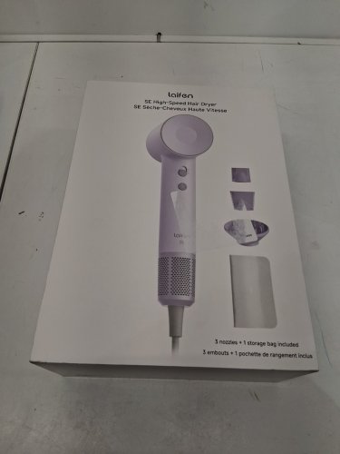 laifen se high speed hair dryer with 3 nozzle attachments- purple (MODEL: 1876543) image 4