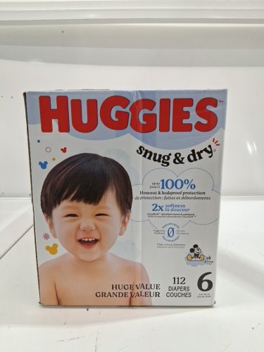 112PK HUGGIES SNUG AND DRY DIAPERS - SIZE 6 (OVER 112LBS ) - DISNEY BABY MICKEY MOUSE (MODEL: 56459) image 4