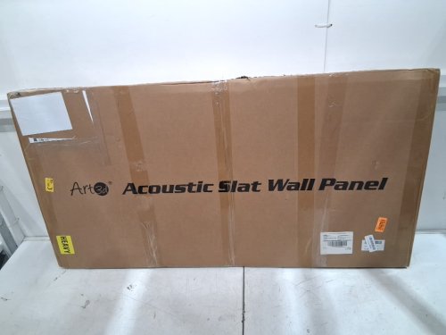 2pk Art3d Wood Slat Acoustic Panels for Wall and Ceiling - 47" x 24" - oak ‎ (model: A3111*2) image 2