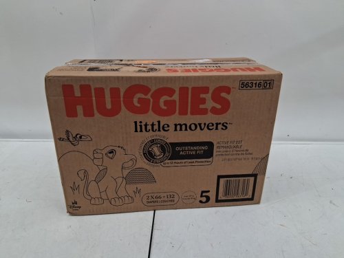 132PK HUGGIES® LITTLE MOVERS DIAPERS - SIZE 5 image 2