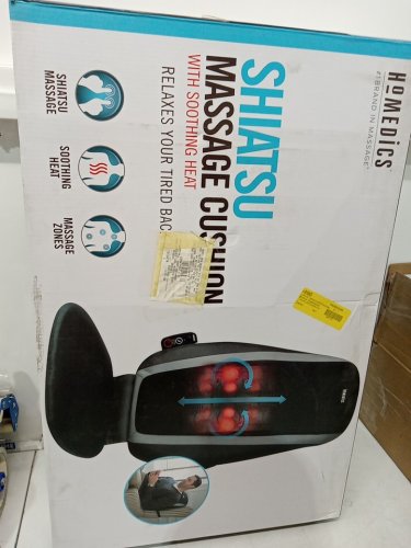 Homedics Shiatsu Massage Cushion WITH HEAT - Black (MODEL: SBM-115HB-2) image 3