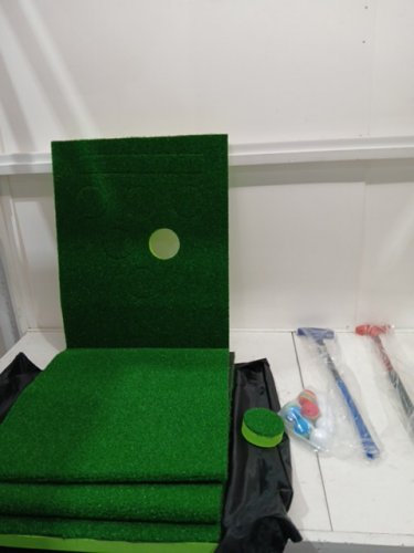 ETELI Golf Pong indoor Putting Game WITH FOAM UNER LAY, 2 PUTTER AND 8 BALLS - 9.8FT - GREEN (MODEL: XG 2005-G1) image 2