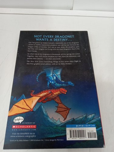 (Paperback) Wings of Fire: The Dragonet Prophecy Graphic Novel (Book #1) by Tui T. Sutherland with Art by Mike Holmes image 3