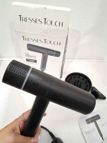tresses touch hair blow dryer - 150000 rpm - black (model: hd396) image 8