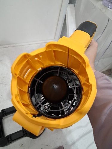 Aenkuto Handheld Electric Brushless Dust Blower, 6-Speed Control with Digital Display compatible with DEWALT 20V MAX Battery **tool only** - 20v - yellow image 4