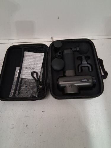 7pc renpho active Deep percussion 5 speed wireless power massage gun - BLACK (model: rp-gm171-n1) image 3