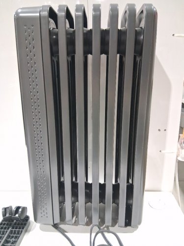 DREO electric Oil-filled radiator Heater with remote control - 1500w - dark Grey (Model: DR-HSH010) image 7