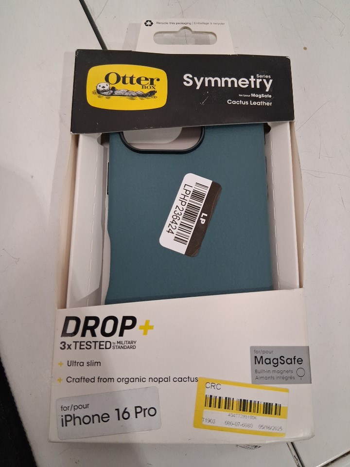 OtterBox Symmetry Series Cactus Leather iPhone 16 PRO Case FOR MAGSAFE  - SAGE GREEN image 2