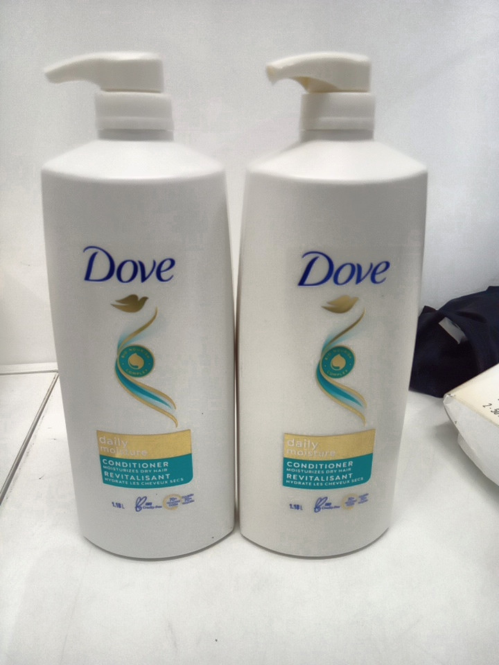 2 dove daily moisture FOR DRY HAIR  conditioner - 1.18L/each image 2