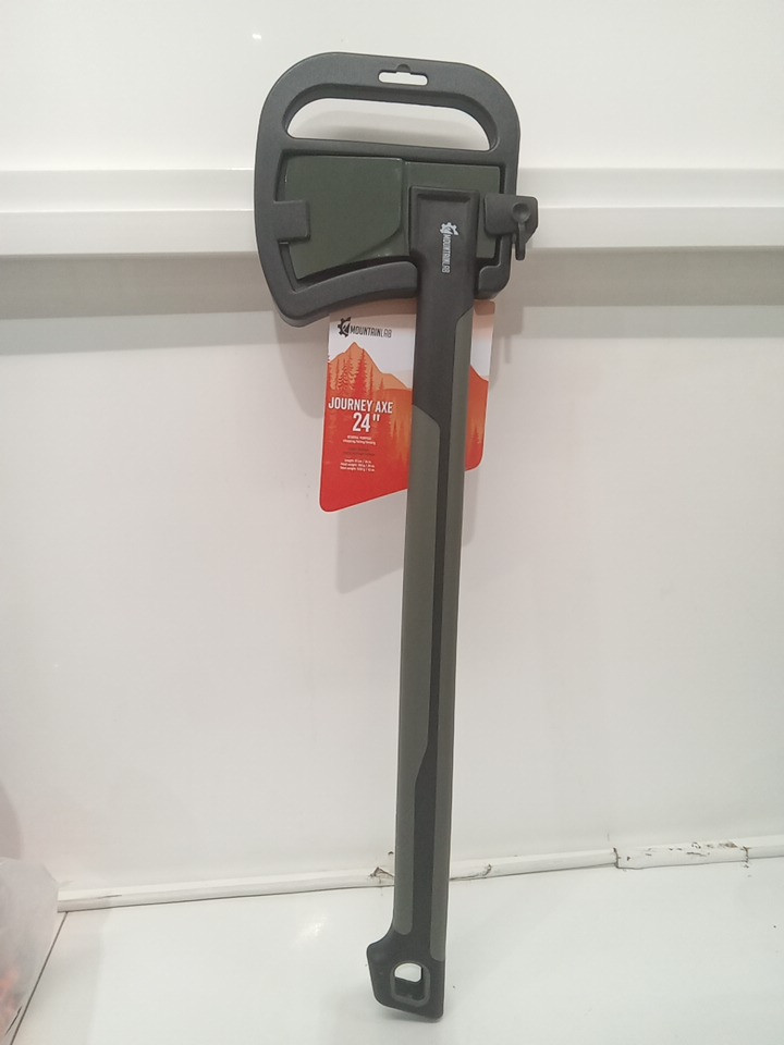 MOUNTAINLAB JOURNEY AXE made with shock absorbing nylon - anti-friction PTFE coating -  24" - carbon steel head (model: ML-AX-JN-24) image 2