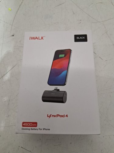 iwalk portable charger with usb-c - 4500mah for iphone 15/16 - black  (model: dbl4500nc) image 2