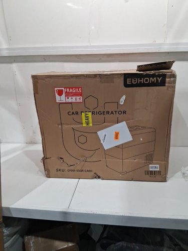 EUHOMY Electric Cooler Refrigerator Fridge/Freezer With APP Control - 55L CAP - 12V - Black/Grey (Model: CF001-55GR-CAEH) image 2