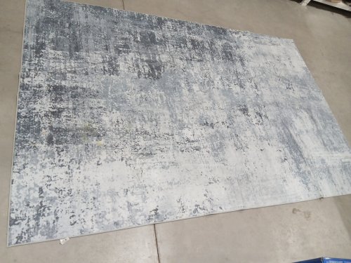 Large indoor non-slip Living Room Rug - 5FT X 9FT - BLUE/GREY image 3
