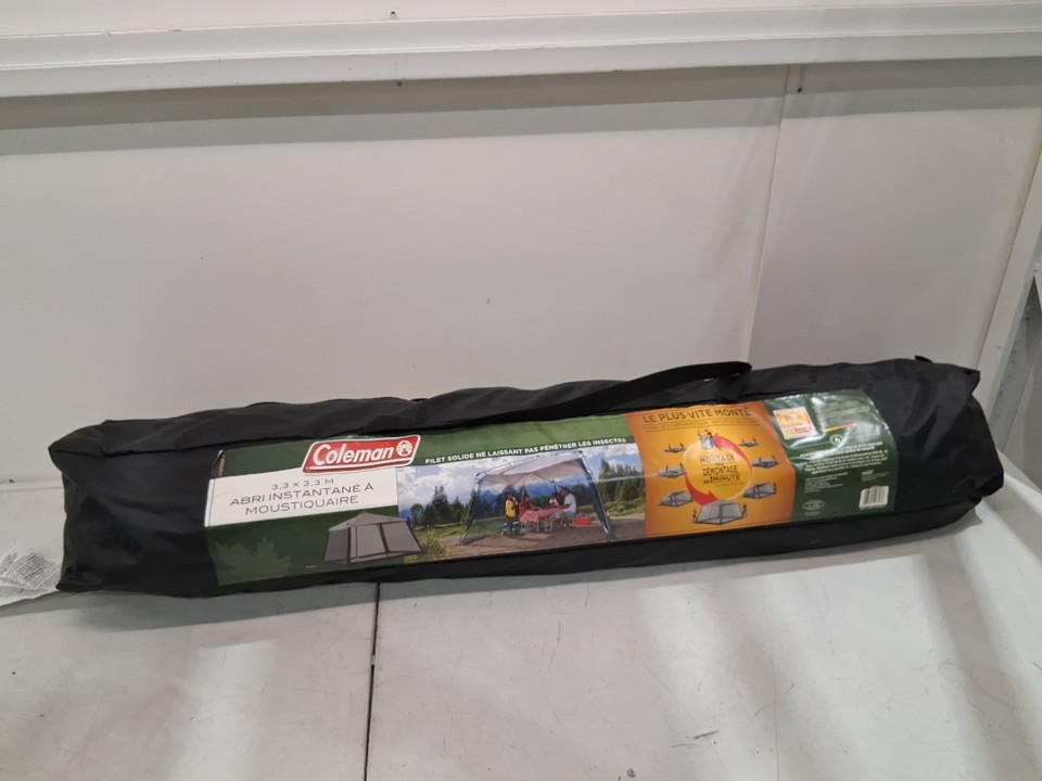 COLEMAN SCREENED CANOPY TENT WITH INSTANT SETUP - 11FT x 11FT - BACK HOME SCREENHOUSE SETS UP IN 60 SECONDS - GREY (Model: 2000036712) image 3