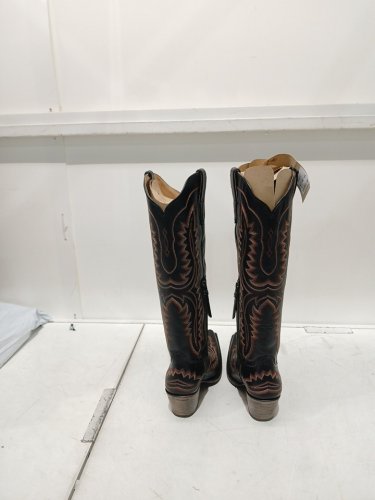 women's ariat Casanova Western cowboy  Boot with side partial zip - size 9- brooklyn black - (style: 10042447) image 3