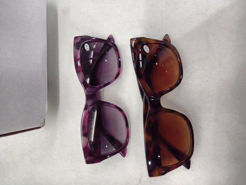2PK unisex sav eyewear key west sun readers - +250- cayenne/ purple image 2