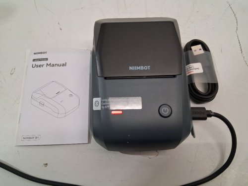 NIIMBOT LABEL MAKER WITH AUTO IDENTIFICATION - BLACK/BLUE (MODEL: B1) image 2