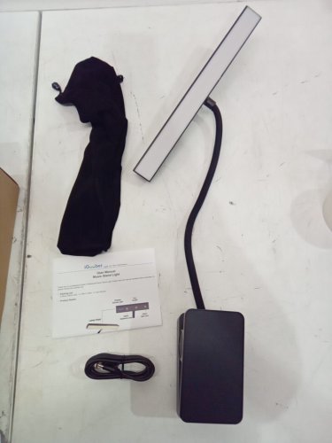 LED Rechargeable Music Stand Light with 4 Colors and 3 Brightness - black image 3