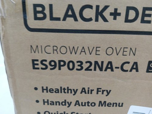 BLACK+DECKER 5-in-1 Microwave Oven with Air Fry, Bake, Roast and Convection Cooking - 0.9CU.FT - BLACK/SILVER (MODEL: ES9P032NA-CA) image 4
