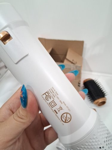 7pc blow dryer brush with curling wands - white (model: wt-622) image 5