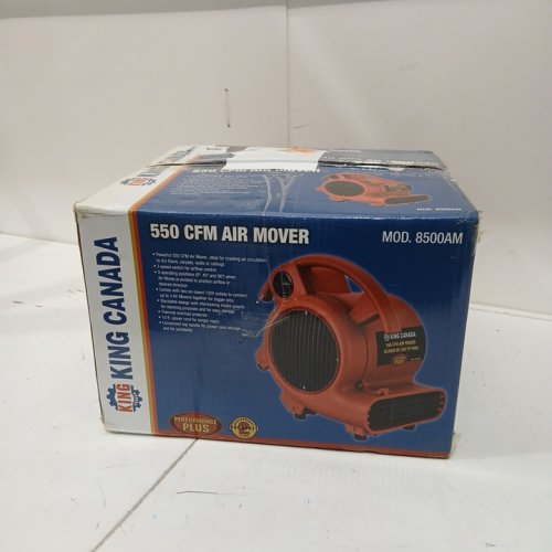 KING CANADA 3 Speed HIGH VELOCITY AIR MOVER - 550CFM - 120V - RED - (MODEL:8500AM) image 2