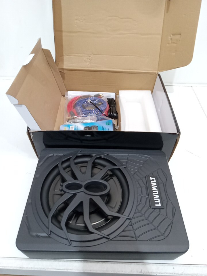 LUVUMVLT Slim Under Seat Powered Subwoofer and Amp Package - 10", 1200W - (Model: LU-mzz10apr) image 2