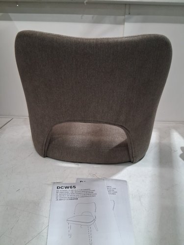 MALOL UPHOLSTERED DINING CHAIR - 30.3" X 18.1" - BEIGE TAUPE - (MODEL: DCW65) image 3
