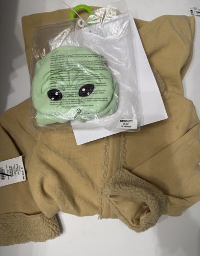 2PC STAR WARS MANDALORIAN GROGU (ROBE ONLY) - 3-4T - TAN/GREEN image 2