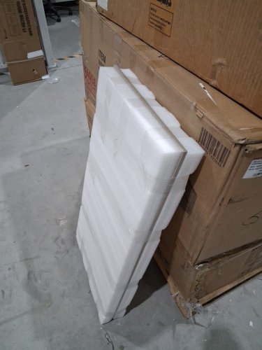 Porcelain vanity top for basin sinks - 36" x 18" - white image 2
