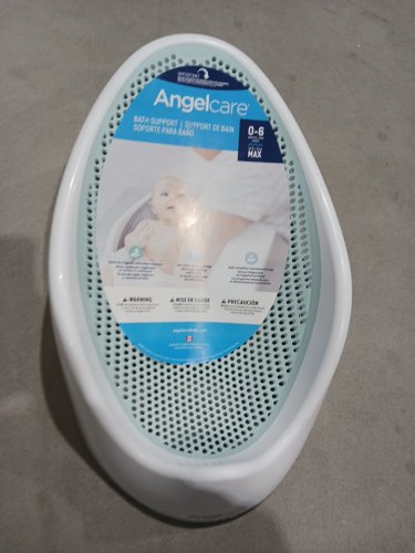 ANGELCARE BABY BATH SUPPORT SEAT - 20LBS MAX - AQUA/WHITE (MODEL: ST-01-AQU-CA/I000546) image 2