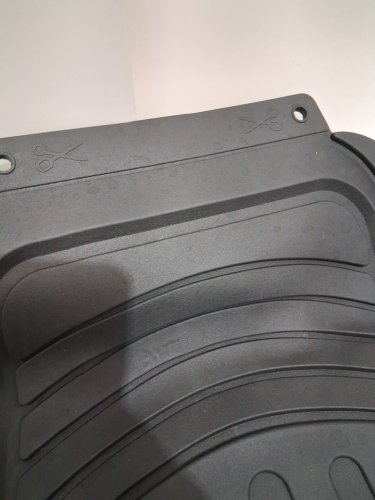 FH GROUP UNIVERSAL RUBBER FLOOR MAT SET, TIME TO FIT - BLACK/PURPLE (MODEL: F11313) image 5