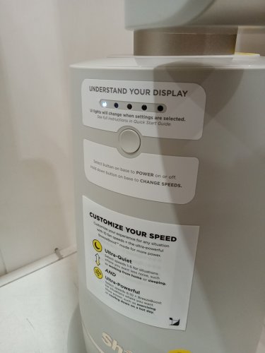 Shark TurboBlade Bladeless Tower Fan WITH Powerful 80 ft Airflow, 10 Speeds, Quiet Operation, DustDefense, Remote Control - 36W - WHITE - (MODEL:TF202SWH) image 5
