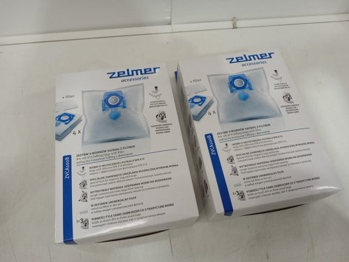 2 (4PK) zelmer accessories safbag bags with filter - compatible with various vacuums (model: ZVCA100B) image 2