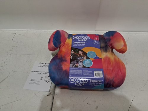COSCO HIGH-RISE TOP-SIDE CHILD CAR BOOSTER SEAT - 40-100LBS - tie dye - (MODEL: ‎22976ctdp6) image 3